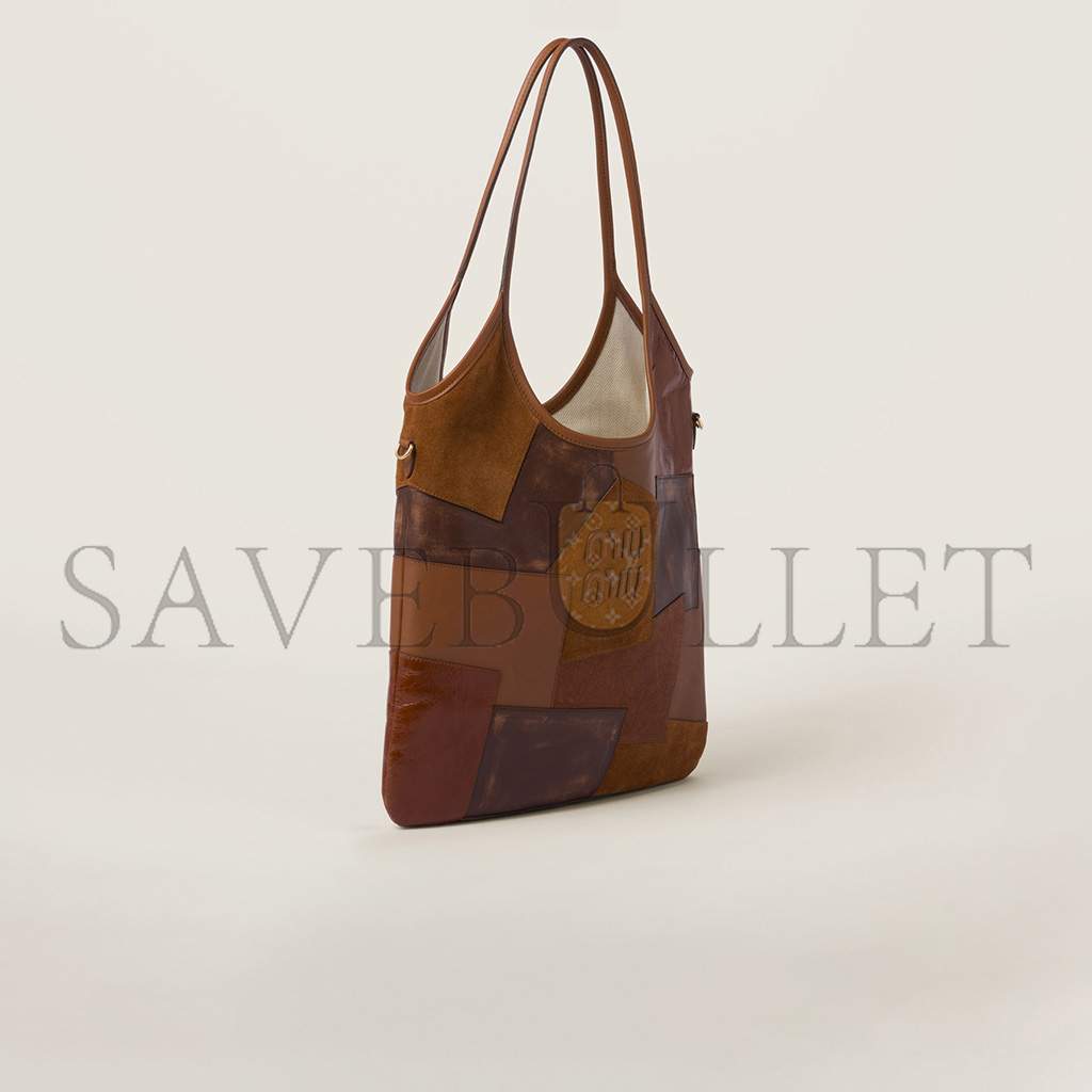 M1v M1v ivy leather patchwork bag 5bg231 (40*35cm)